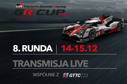 Transmisja live z 8. rundy TOYOTA GR CUP DIGITAL - 14-15.12.2023 Circuit de Spa-Francorchamps